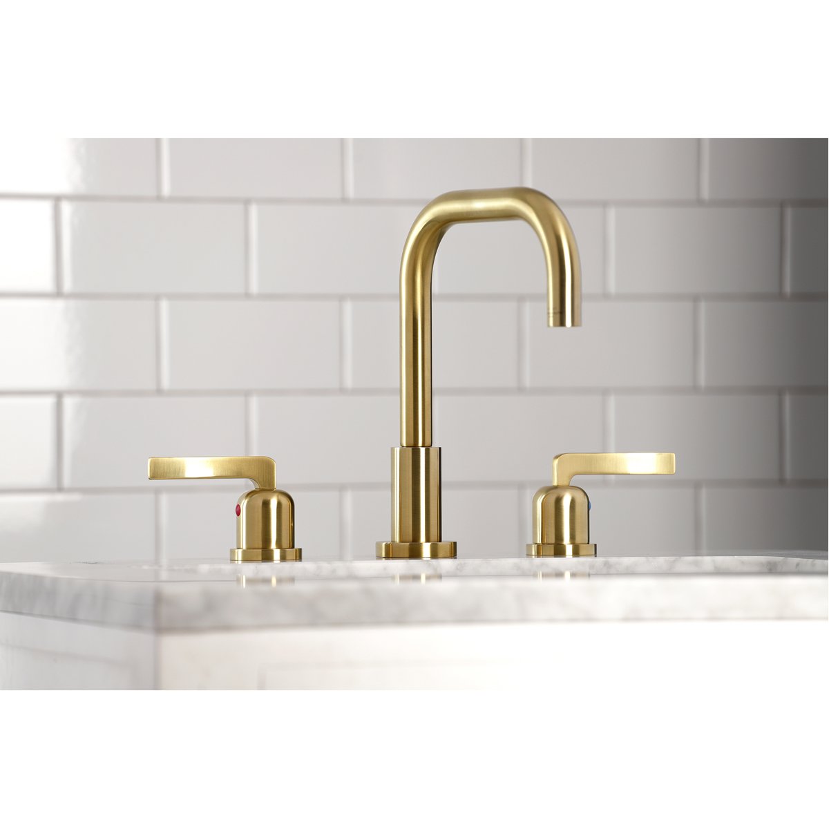 Kingston Brass Centurion Widespread Bathroom Faucet with Brass Pop-Up
