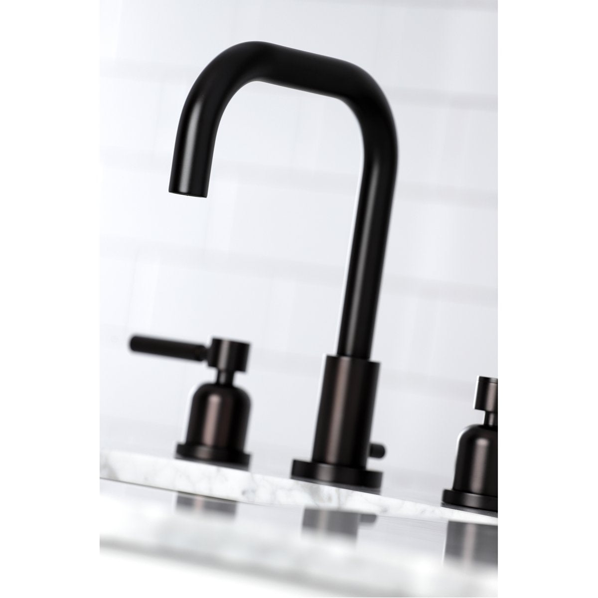 Kingston Brass Concord Widespread Bathroom Faucet with Brass Pop-Up