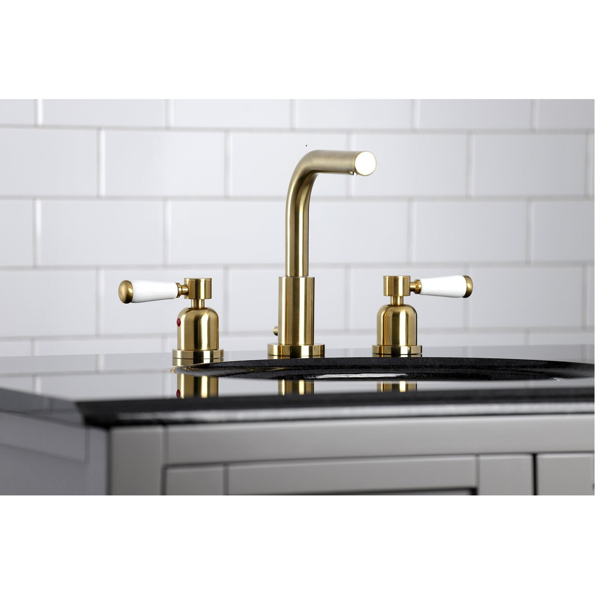 Kingston Brass Fauceture Paris 8-Inch Widespread Bathroom Faucet