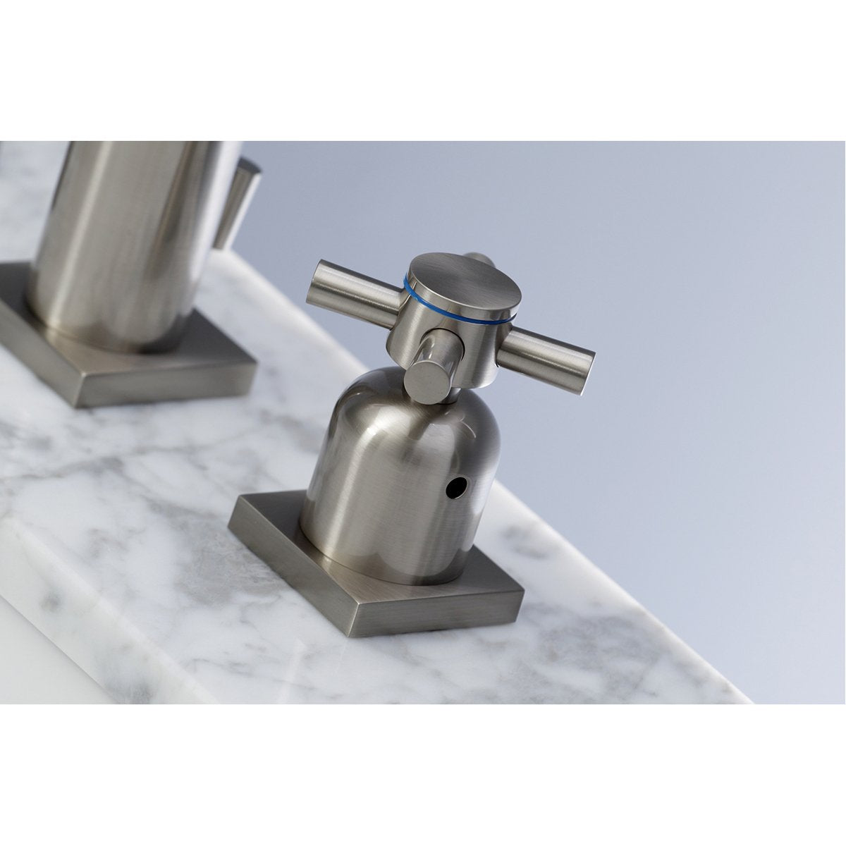 Kingston Brass Concord Fauceture Deck Mount 8-Inch Widespread Bathroom Faucet