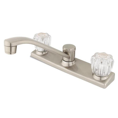 Kingston Brass GKB121 Water Saving Americana Centerset Kitchen Faucet with Acrylic Handle-Kitchen Faucets-Free Shipping-Directsinks.