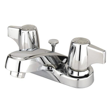 Kingston Brass GKB160b Water Saving Americana Centerset Lavatory Faucet with Canopy Handle and Brass Pop-up in Chrome-Bathroom Faucets-Free Shipping-Directsinks.