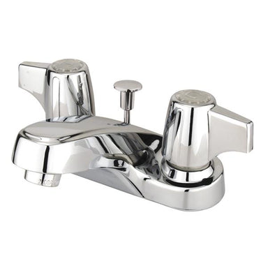 Kingston Brass GKB160 Water Saving Americana Centerset Lavatory Faucet with Canopy Handle and ABS Pop-up in Chrome-Bathroom Faucets-Free Shipping-Directsinks.