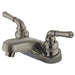 Kingston Brass GKB258LP Water Saving Magellan Centerset Satin Nickel Lavatory Faucet with Lever Handles-Bathroom Faucets-Free Shipping-Directsinks.