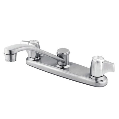 Kingston Brass Water Saving Magellan Centerset Kitchen Faucet with Canopy Handles-Kitchen Faucets-Free Shipping-Directsinks.