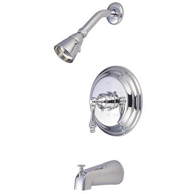 Kingston Brass GKB3631AL Water Saving Restoration Tub and Shower Faucet in Chrome with Lever Handles-Shower Faucets-Free Shipping-Directsinks.