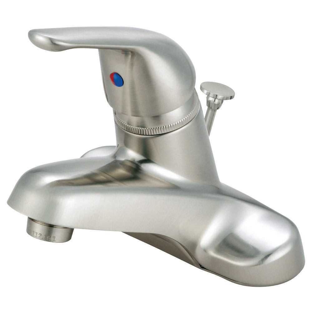 Kingston Brass Water Saving Chatham Centerset Lavatory Faucet with Single Lever Handle and Brass Pop-up-Bathroom Faucets-Free Shipping-Directsinks.