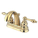 Kingston Brass Water Saving Restoration Centerset Lavatory Faucet with Metal Lever Handles-Bathroom Faucets-Free Shipping-Directsinks.