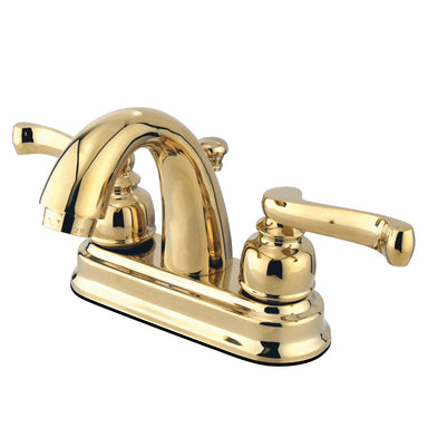 Kingston Brass GKB5612FL Water Saving Royale Centerset Lavatory Faucet in Polished Brass-Bathroom Faucets-Free Shipping-Directsinks.