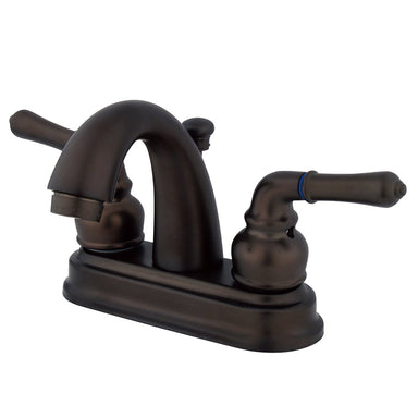 Kingston Brass Water Saving Naples Centerset Lavatory Faucet with Metal Lever Handles-Bathroom Faucets-Free Shipping-Directsinks.