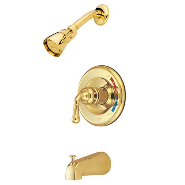 Kingston Brass Water Saving Magellan Tub and Shower Faucet with Water Savings Showerhead-Shower Faucets-Free Shipping-Directsinks.