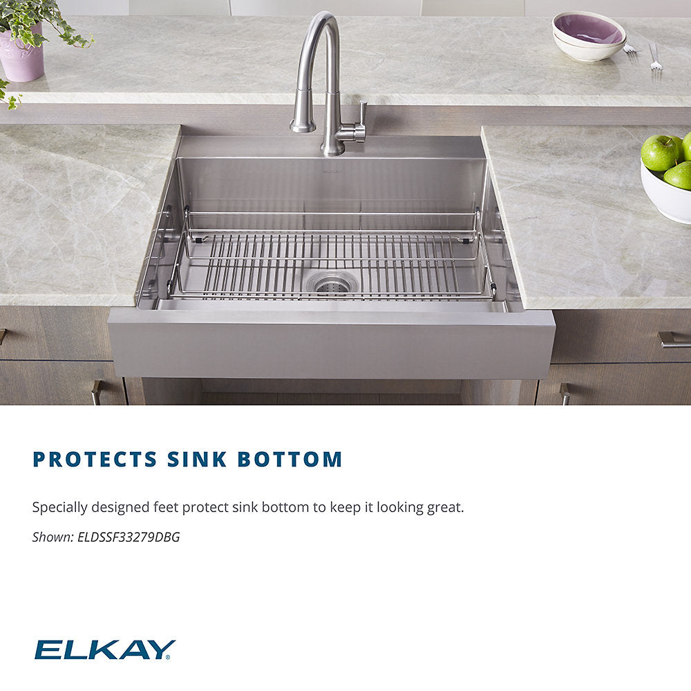 LKWOBG2118SS Elkay Stainless Steel 18-3/4" x 16-5/8" x 1" Bottom Grid for Elkay's "D" Sink