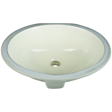 Hardware Resources 15" Oval Undermount Porcelain Bowl-DirectSinks