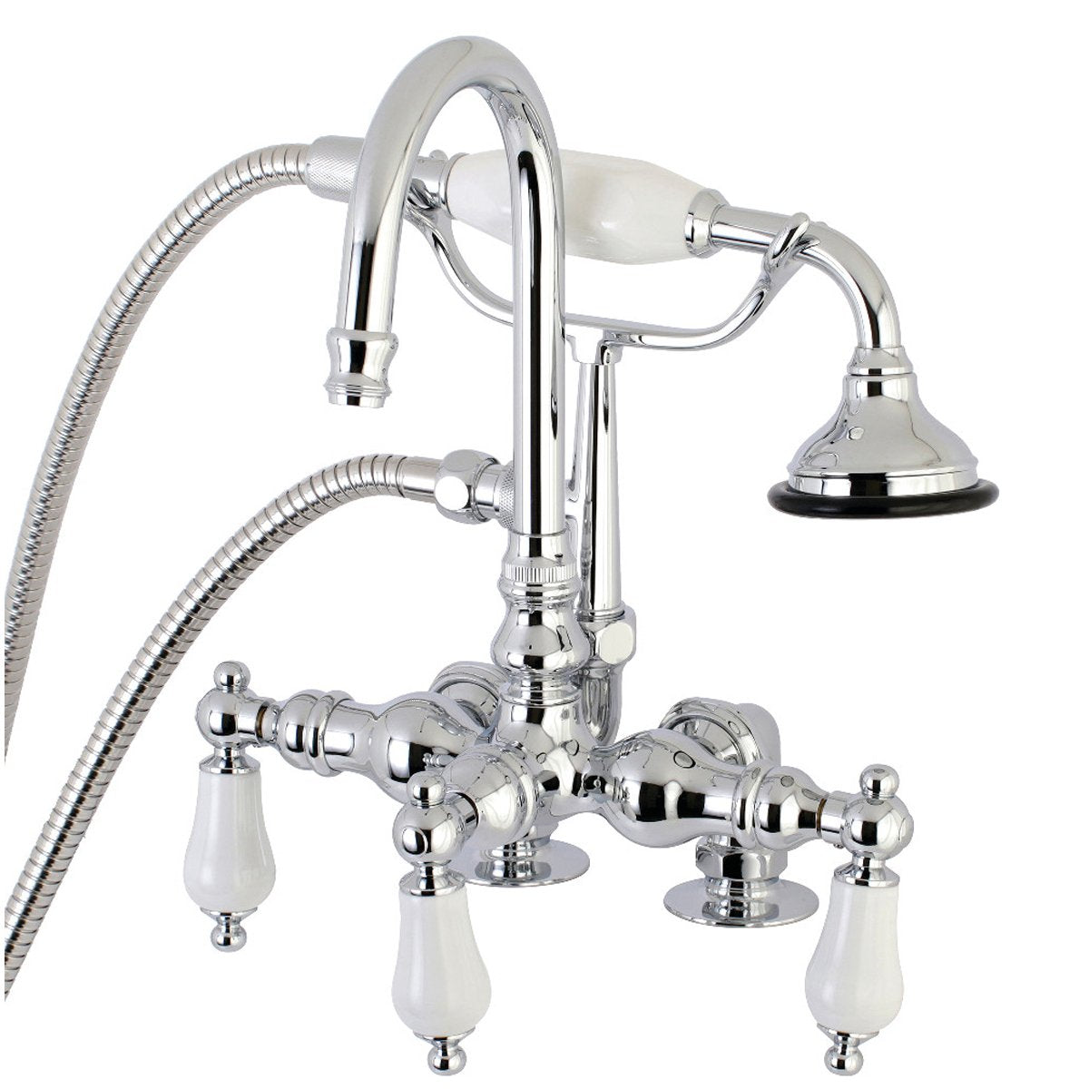 Aqua Vintage AE15TX-P Clawfoot Tub Faucet with Hand Shower