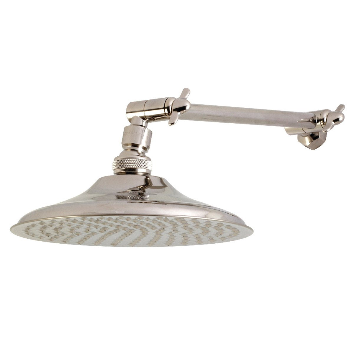 Kingston Brass Victorian Shower Head with Adjustable Shower Arm in Polished Nickel