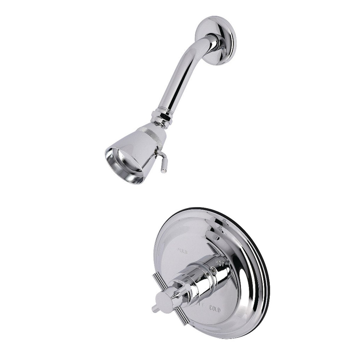 Kingston Brass KB2631DXTSO Shower Faucet Trim Only in Polished Chrome