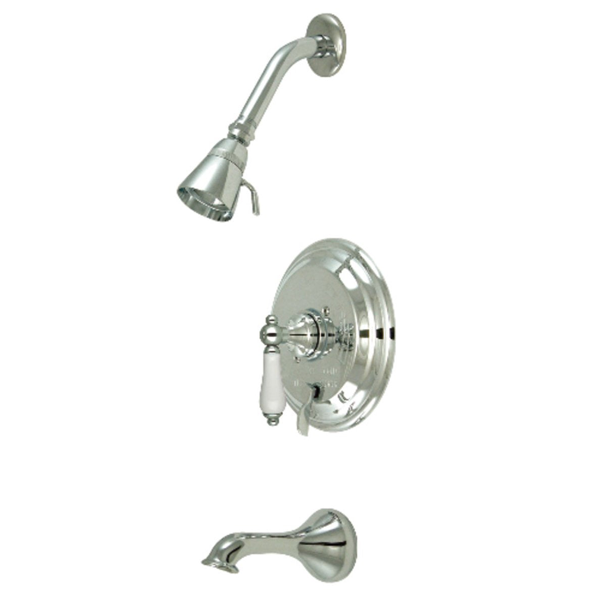 Kingston Brass KB36310PLT Tub and Shower Trim Only in Polished Chrome