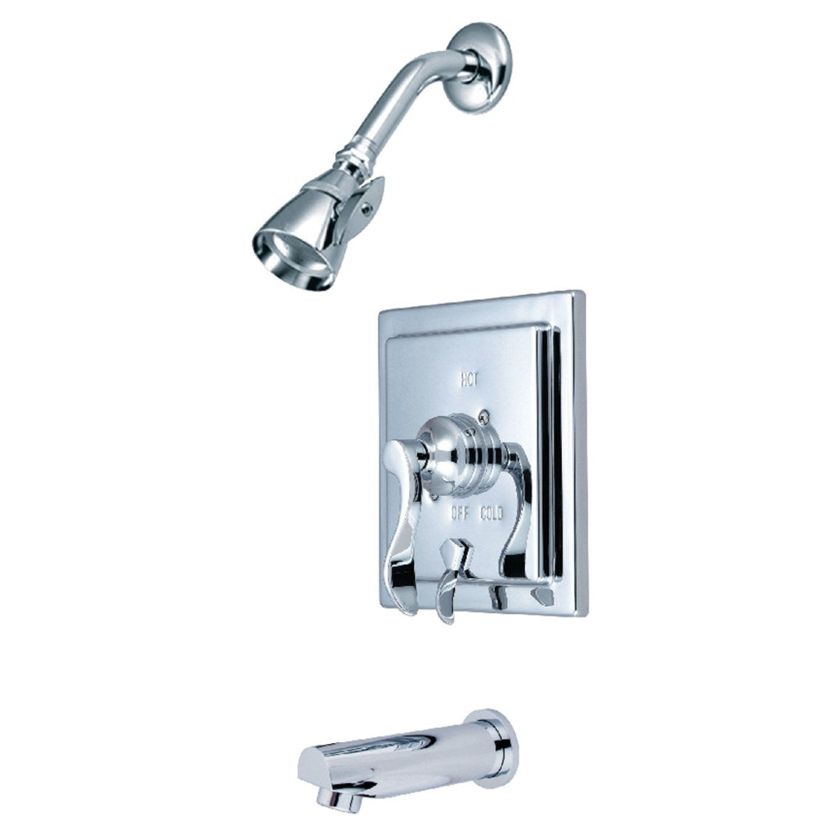 Kingston Brass KB865X0DFL-P Tub and Shower Faucet