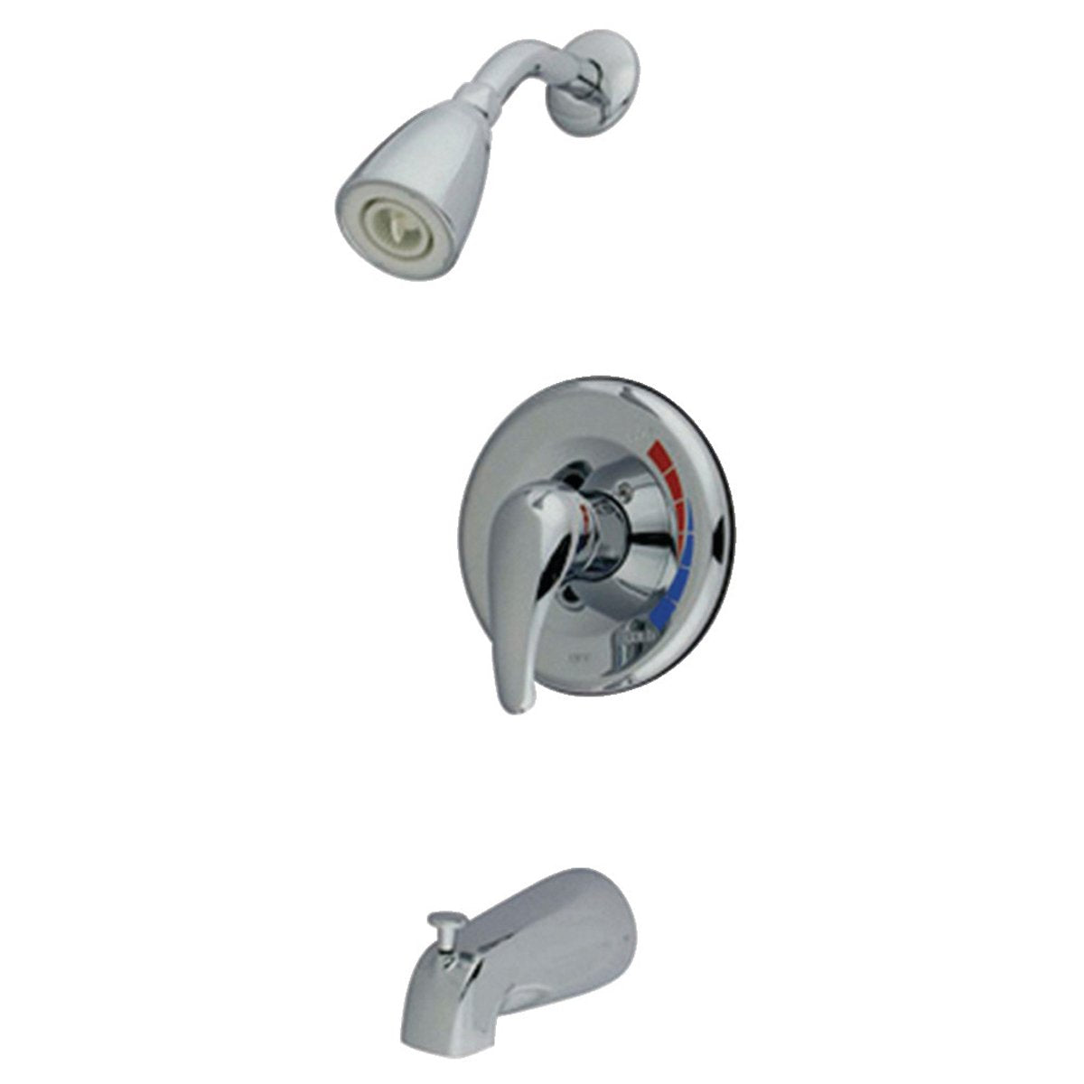 Kingston Brass Tub and Shower Faucet in Polished Chrome