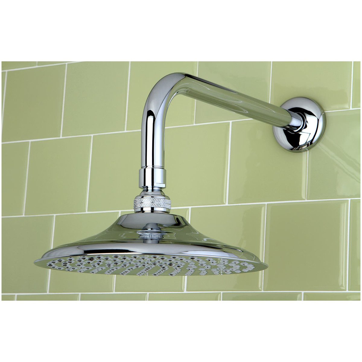 Kingston Brass Victorian 5-1/4" Shower Head with Shower Arm in Polished Chrome