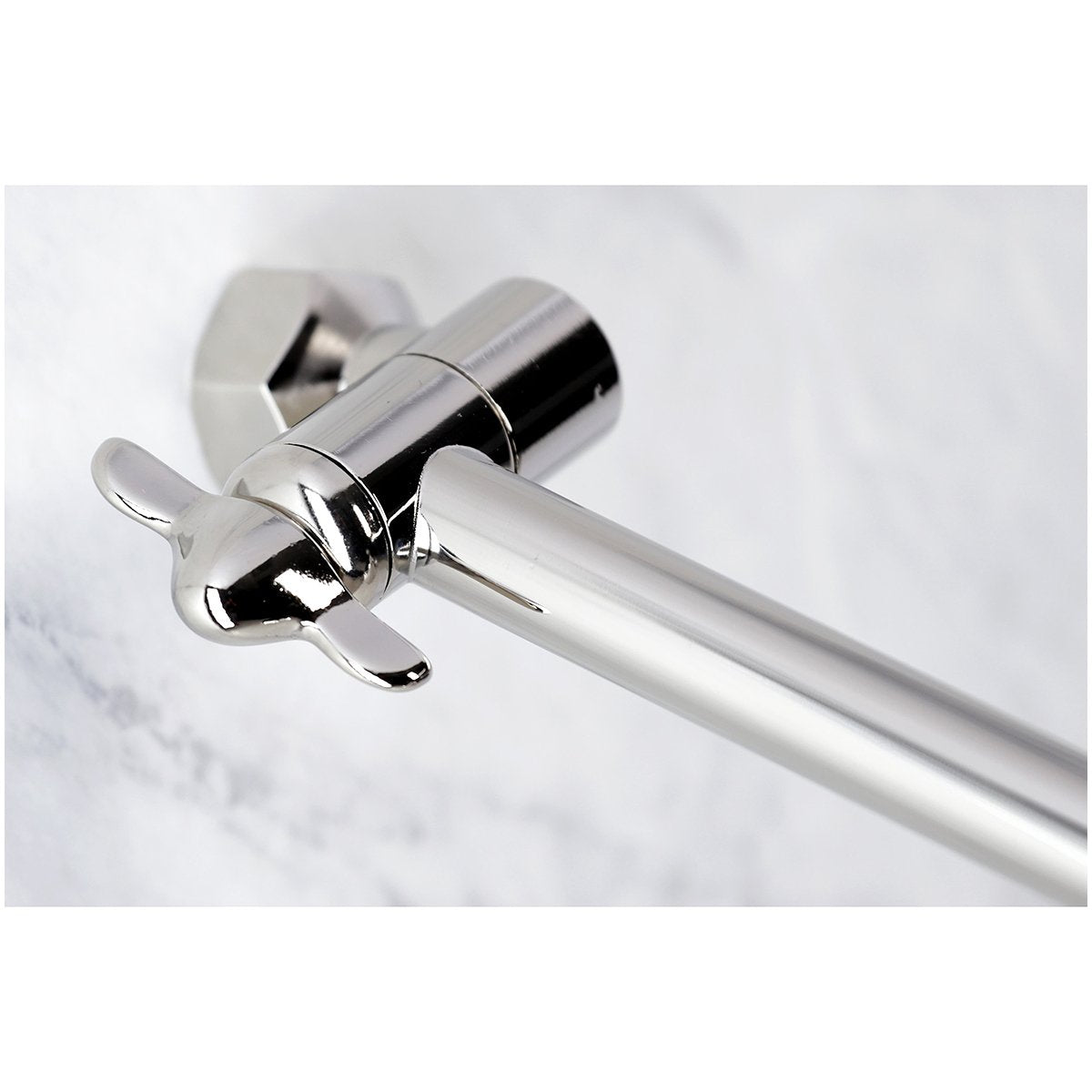 Kingston Brass Victorian Shower Head with Adjustable Shower Arm in Polished Nickel