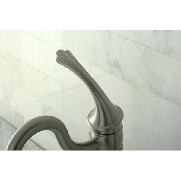 Kingston Brass Georgian Single Handle Vessel Sink Faucet with Optional Cover Plate-Bathroom Faucets-Free Shipping-Directsinks.