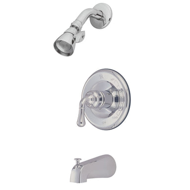 Kingston Brass Magellan Single Handle Tub and Shower Faucet in Polished Chrome-Shower Faucets-Free Shipping-Directsinks.