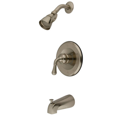 Kingston Brass Magellan Single Handle Tub and Shower Faucet in Satin Nickel-Shower Faucets-Free Shipping-Directsinks.