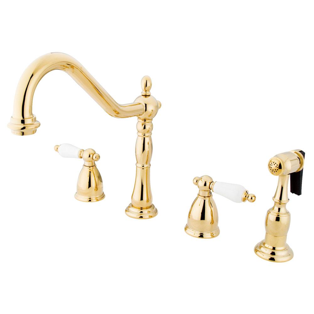 Kingston Brass Heritage Widespread 4-Hole Kitchen Faucet