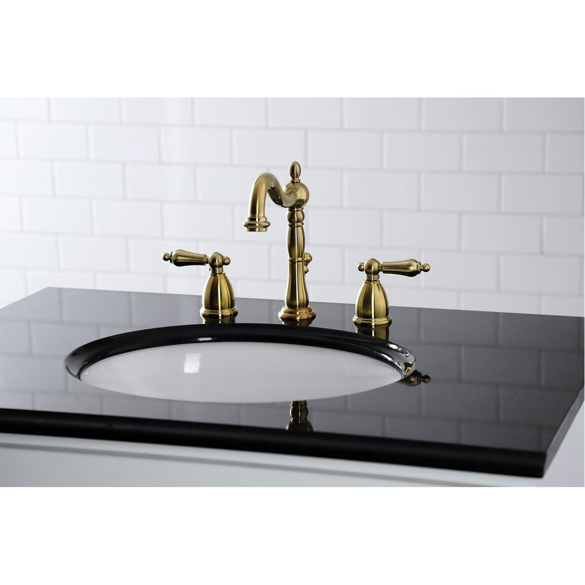 Kingston Brass Heritage 8-Inch Widespread Bathroom Faucet