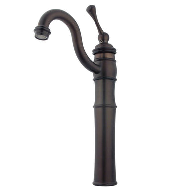 Kingston Brass Victorian Single Handle Vessel Sink Faucet with Optional Cover Plate-Bathroom Faucets-Free Shipping-Directsinks.