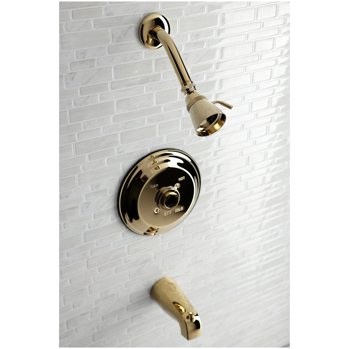 Kingston Brass KB363XTLH-P Tub and Shower Trim Only Without Handle