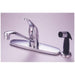 Kingston Brass Chatham Single Handle Kitchen Faucet with Side Sprayer-Kitchen Faucets-Free Shipping-Directsinks.