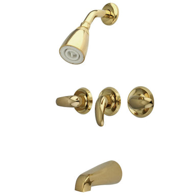 Kingston Brass Legacy Three Handle Tub and Shower Faucet-Shower Faucets-Free Shipping-Directsinks.