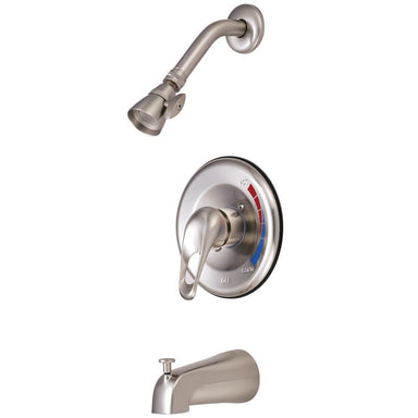 Kingston Brass Chatham Single Handle Satin Nickel Tub and Shower Faucet-Shower Faucets-Free Shipping-Directsinks.
