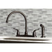 Kingston Brass Yosemite 8-Inch Centerset Kitchen Faucet with Sprayer-DirectSinks