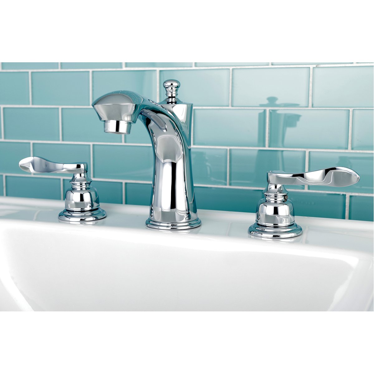 Kingston Brass NuWave French 8-Inch Widespread Bathroom Faucet