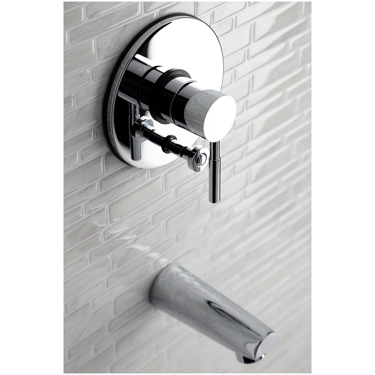 Kingston Brass KB86910DLTO Tub Only in Polished Chrome