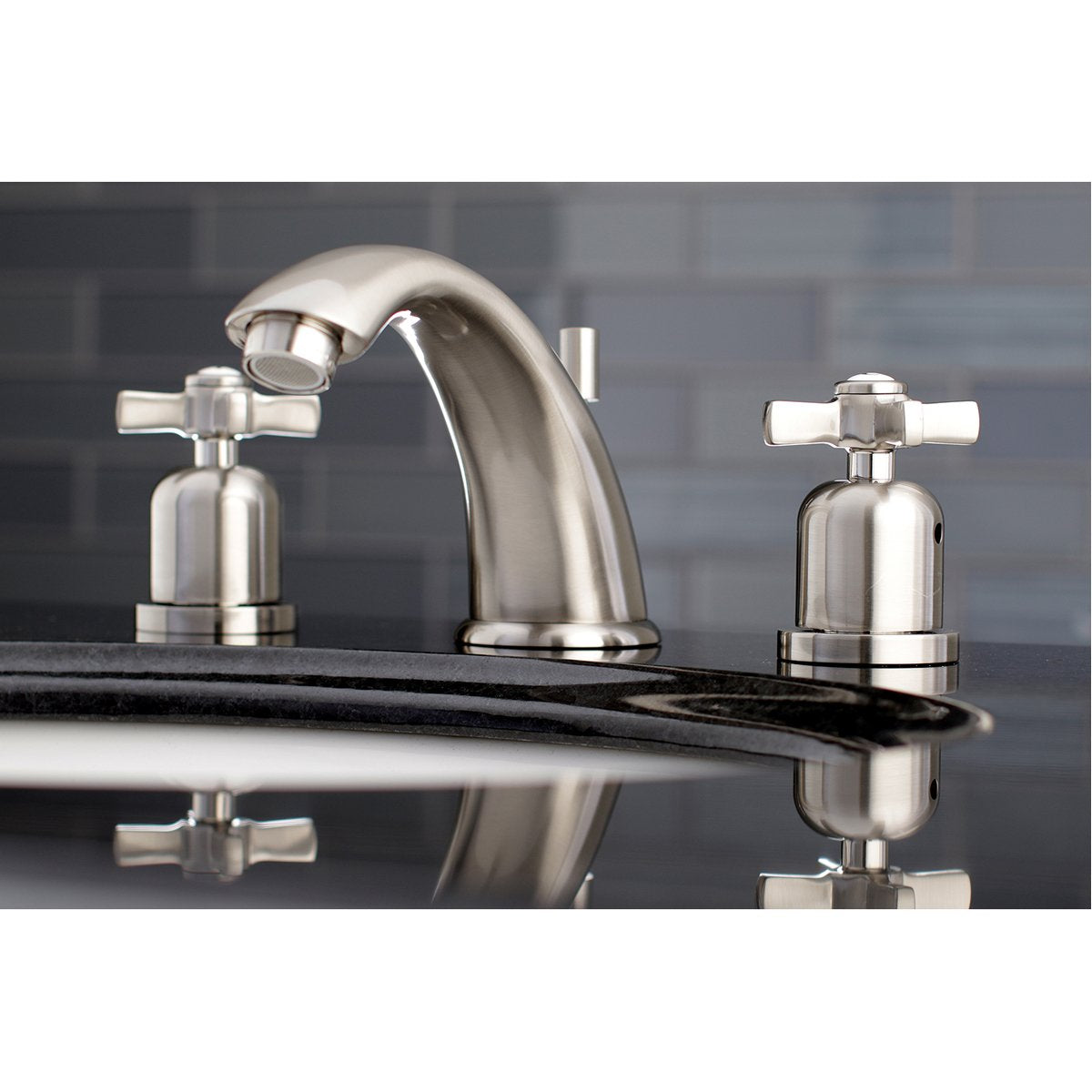 Kingston Brass Millennium 8-Inch Widespread 3-Hole Bathroom Faucet