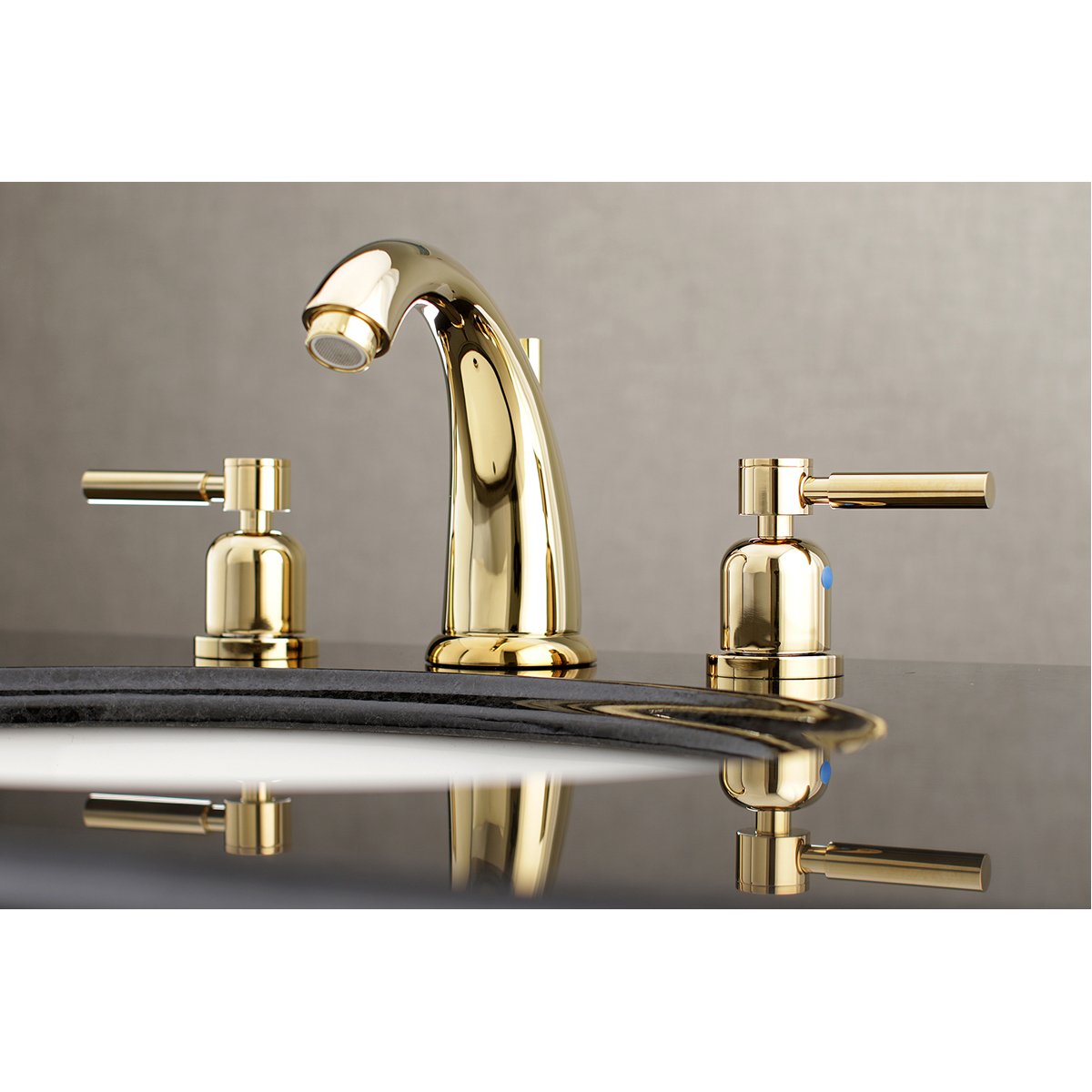 Kingston Brass Concord Deck Mount 8-Inch Widespread Bathroom Faucet