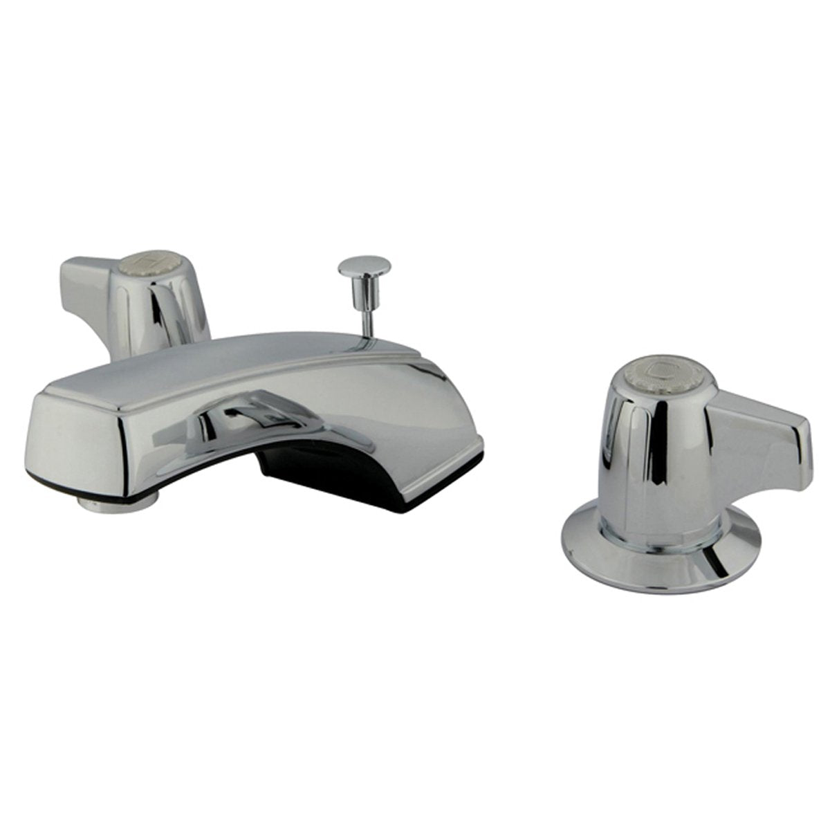 Kingston Brass Americana Two Handle 8" to 16" Widespread Polished Chrome Lavatory Faucet with Retail Pop-up-Bathroom Faucets-Free Shipping-Directsinks.