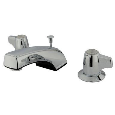 Kingston Brass Americana Two Handle 8" to 16" Widespread Polished Chrome Lavatory Faucet with Retail Pop-up-Bathroom Faucets-Free Shipping-Directsinks.