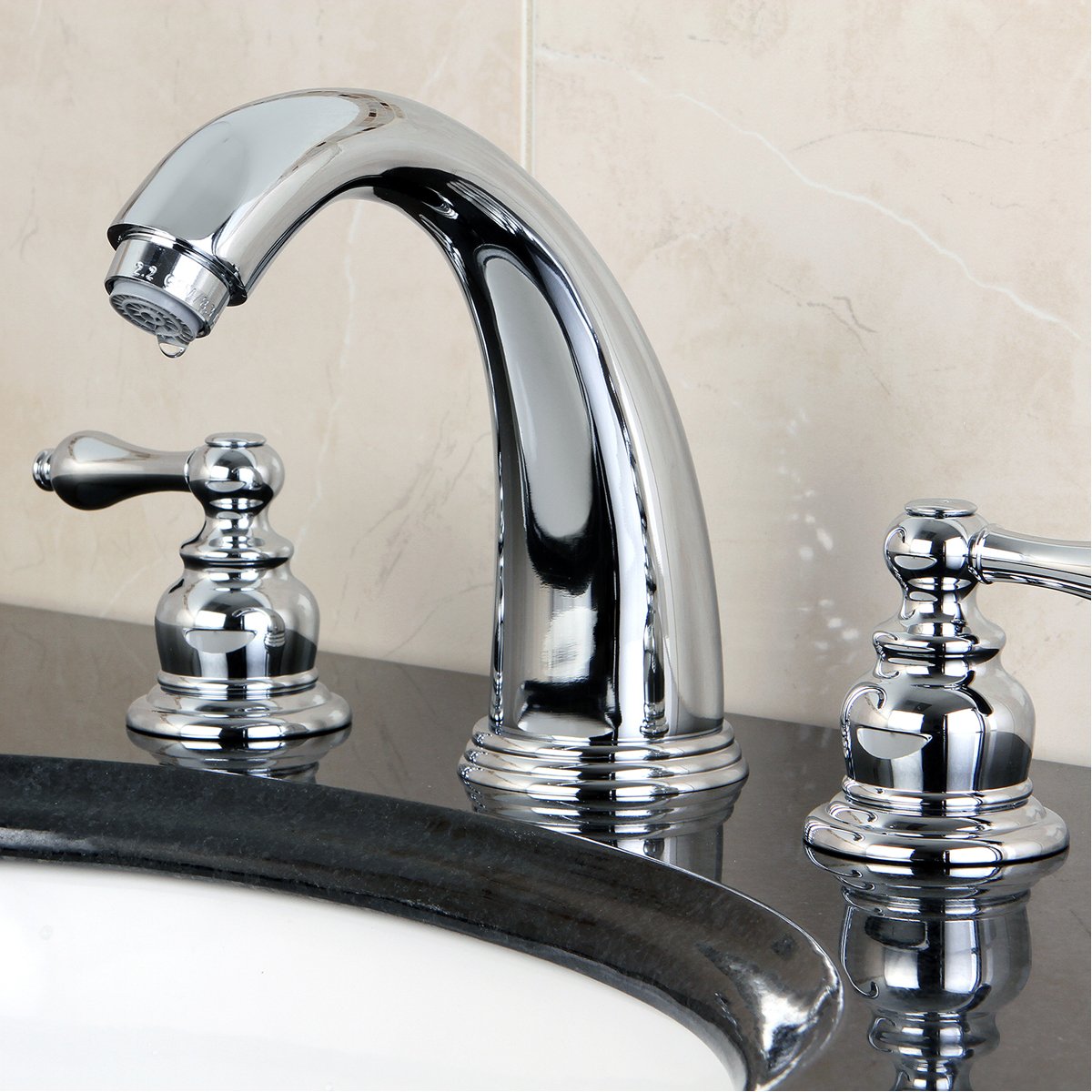 Kingston Brass Victorian 2-Handle 8-Inch Widespread Bathroom Faucet