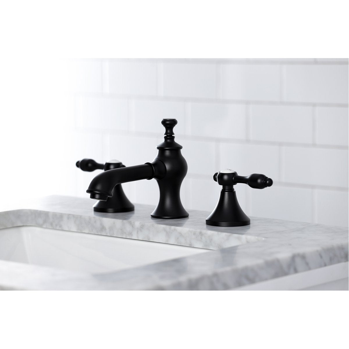 Kingston Brass Tudor 8-Inch Widespread Bathroom Faucet