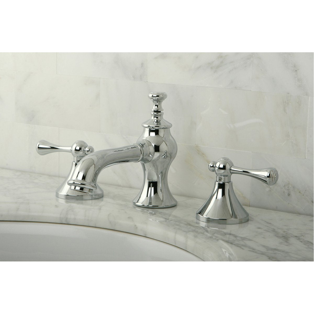 Kingston Brass English Country 8-Inch Widespread Bathroom Faucet