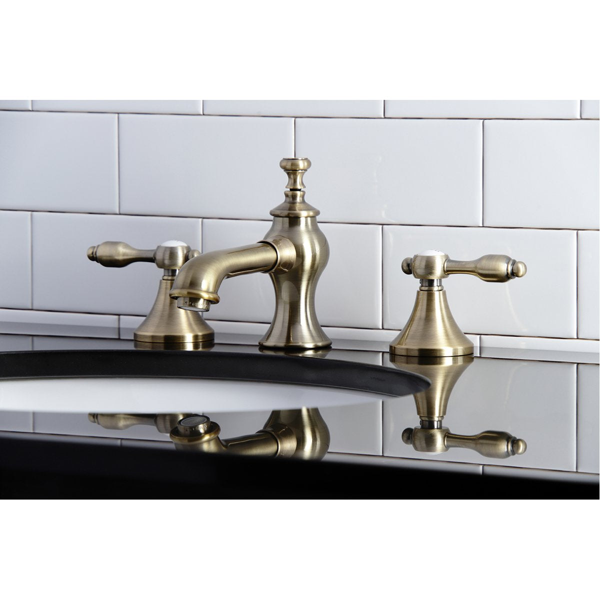 Kingston Brass Tudor 8-Inch Widespread Bathroom Faucet