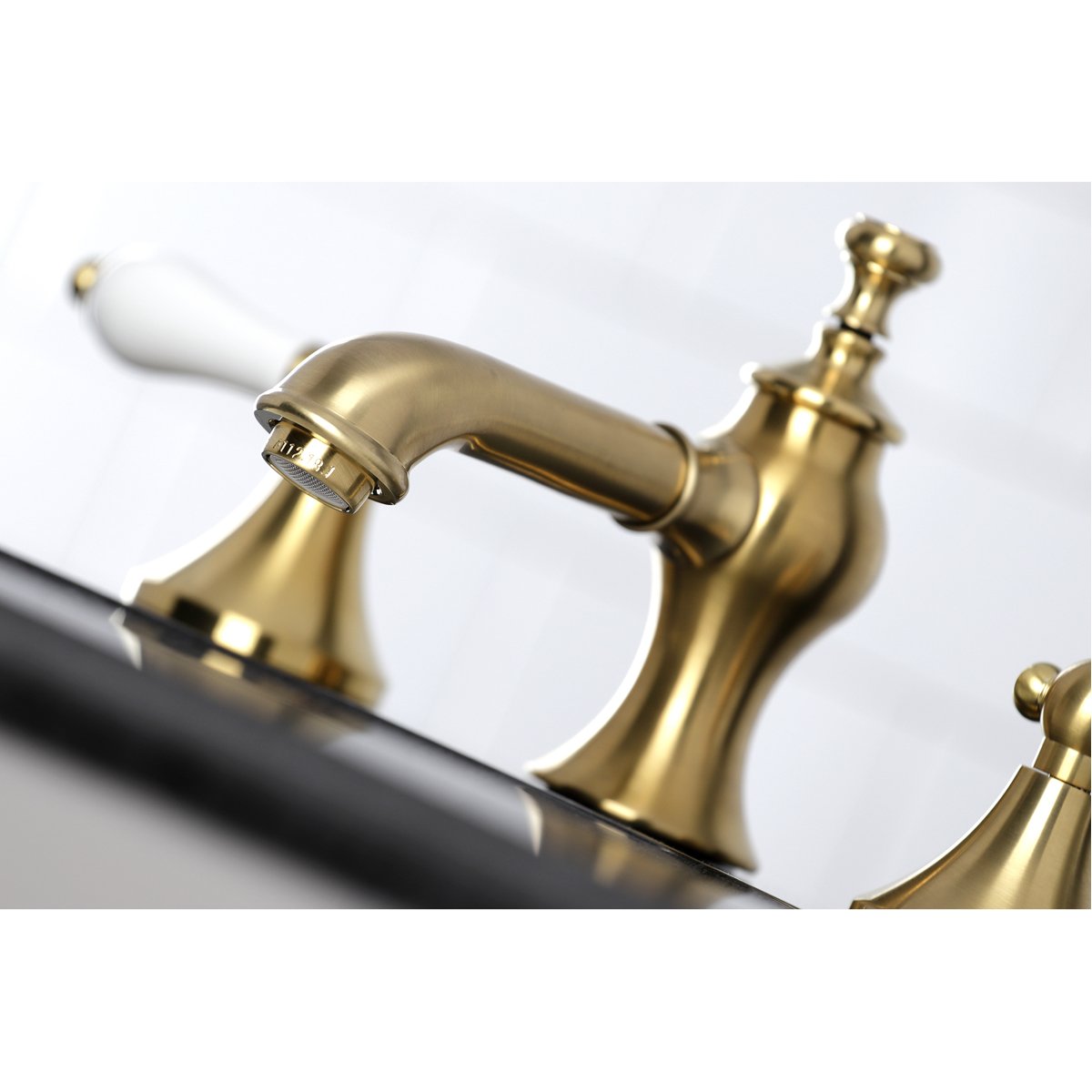 Kingston Brass Vintage 8-Inch Widespread Three-Hole Bathroom Faucet-DirectSinks