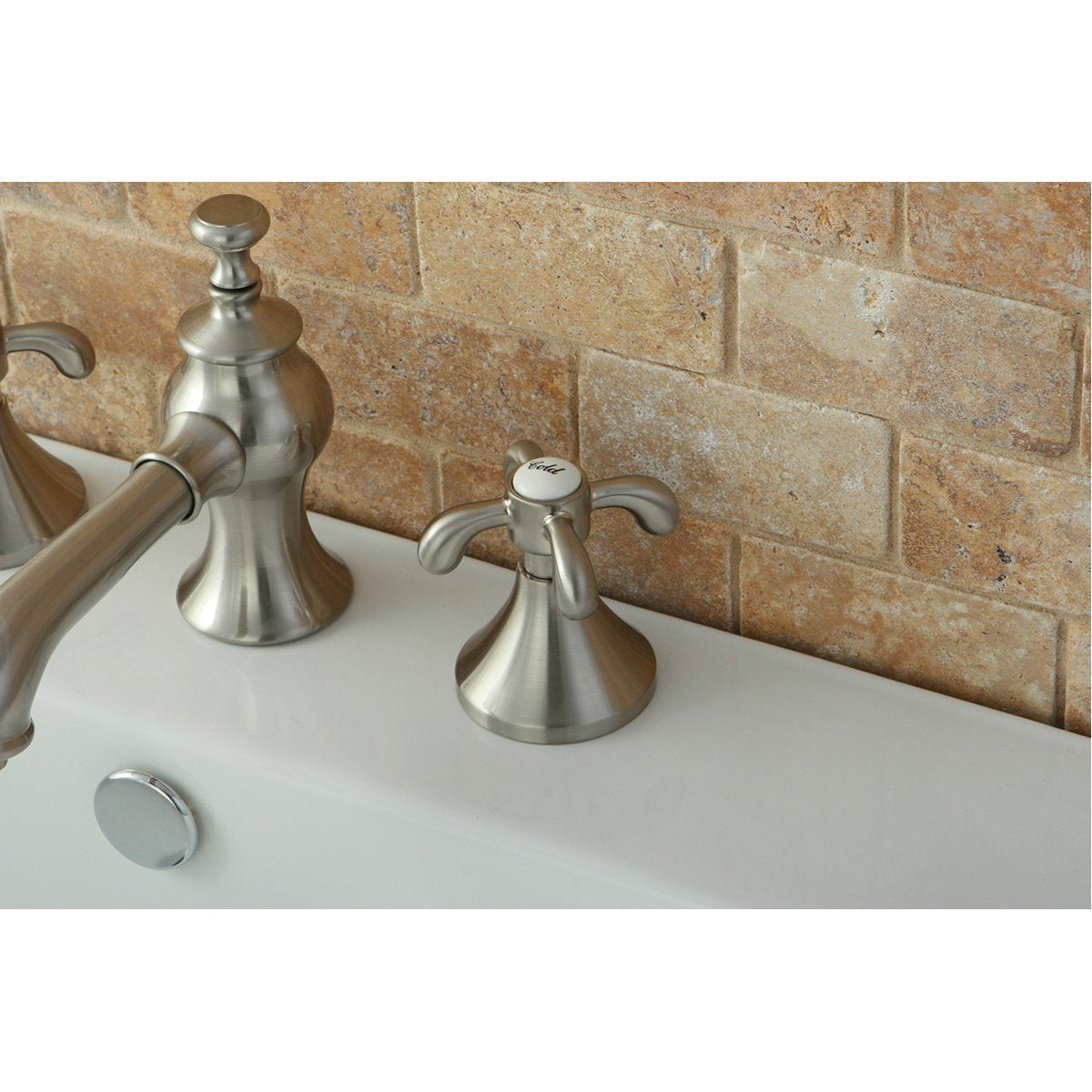 Kingston Brass French Country 8-Inch Widespread 3-Hole Bathroom Faucet