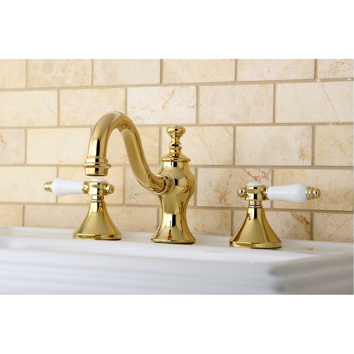 Kingston Brass Bel-Air 8" Widespread Deck Mount Bathroom Faucet