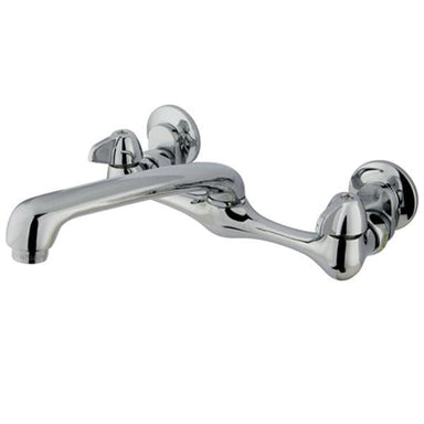 Kingston Brass Two Handle Wall Mount Kitchen Faucet-Kitchen Faucets-Free Shipping-Directsinks.